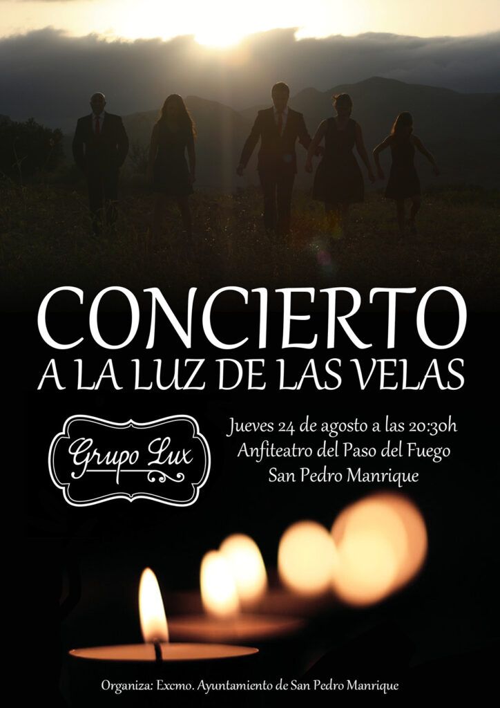 Concierto a la luz de las velas Luz De Las Velas San Pedro Manrique 2017 B 724x1024