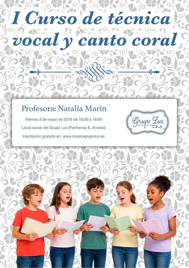 I Curso de técnica vocal y canto coral CURSO DE CANTO 2019 723x1024
